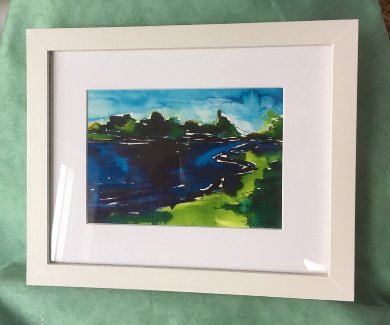 River Bank 28x23cm, framed watercolour £25 SOLD