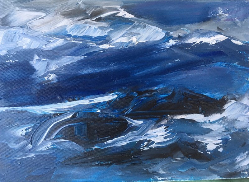 Cloudscape 35x25cm, oil on canvas £30 SOLD