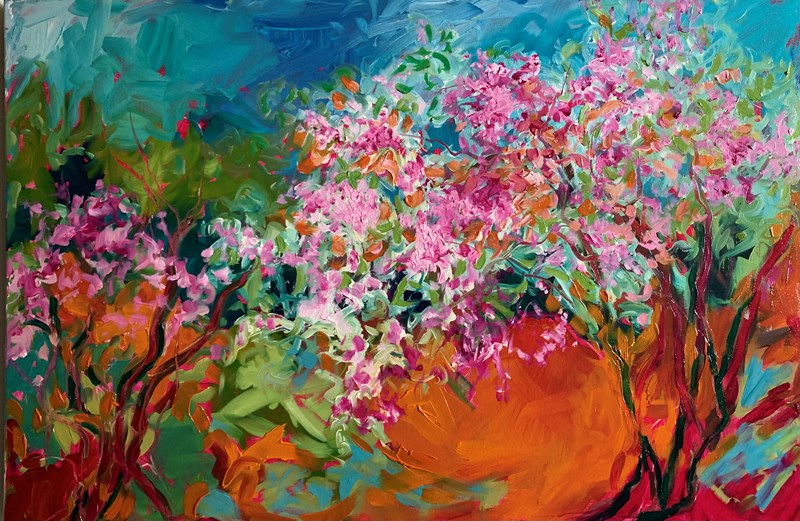 Jardins du Luxembourg 76x50cm, £850, currently exhibited at Inverness Creative Academy