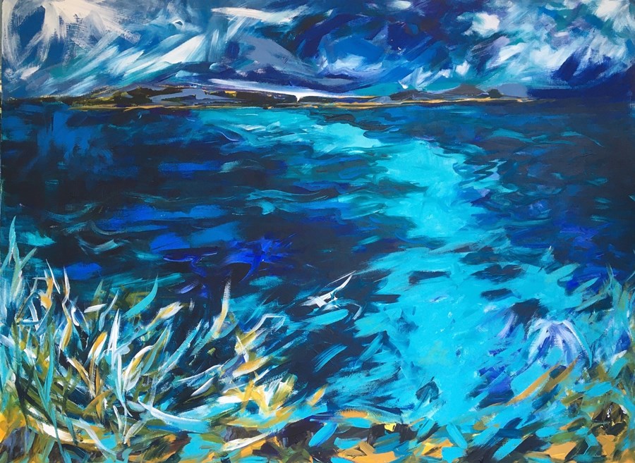 Blue Nightfall 126x95cm,available
