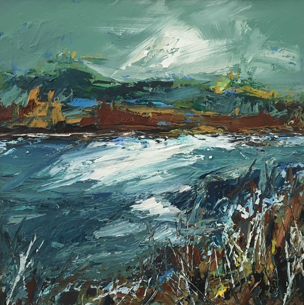 Spate River 43x43cm