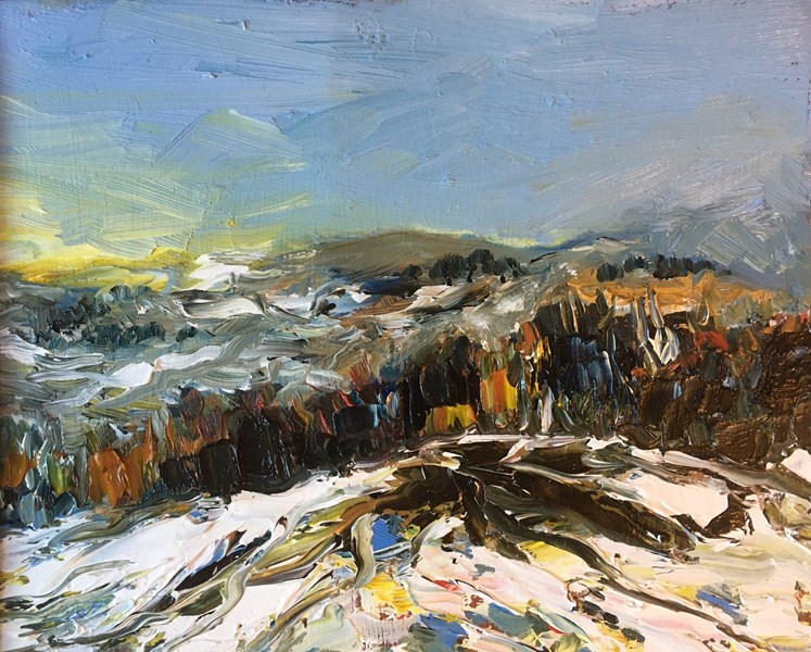 Snow above Beauly, 30x25 SOLD
