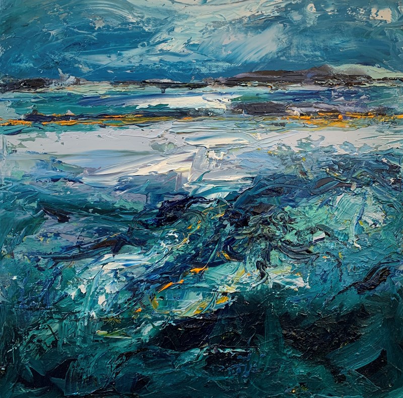 Blue Breeze 67x67cm SOLD
