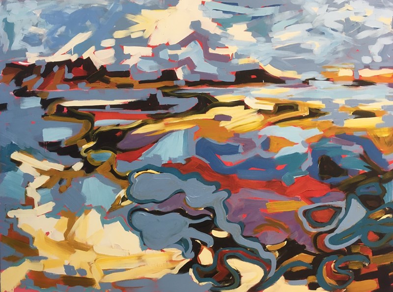 On the Shore, Isle of Skye 123 x 91 cm