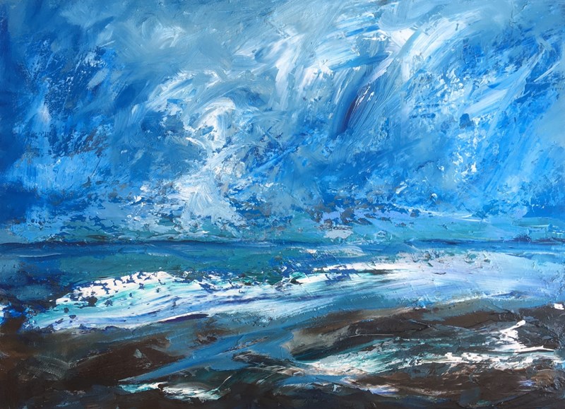 Looking West 58x65cm