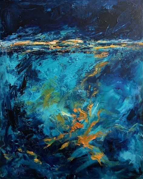 An abstract seascape