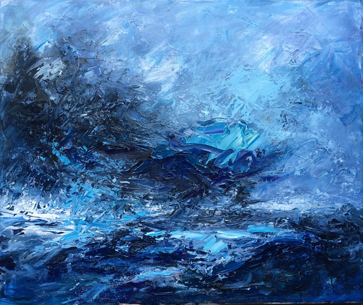 Blue Day 75x65 cm, Aberfeldy Gallery