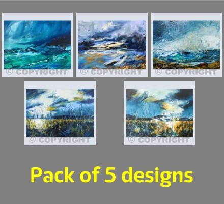 SEA & SKY Set of 5 cards