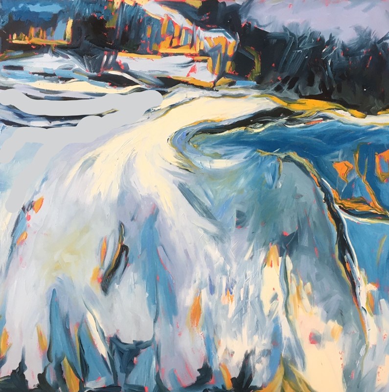 Blanket of Snow 115x115cm, available