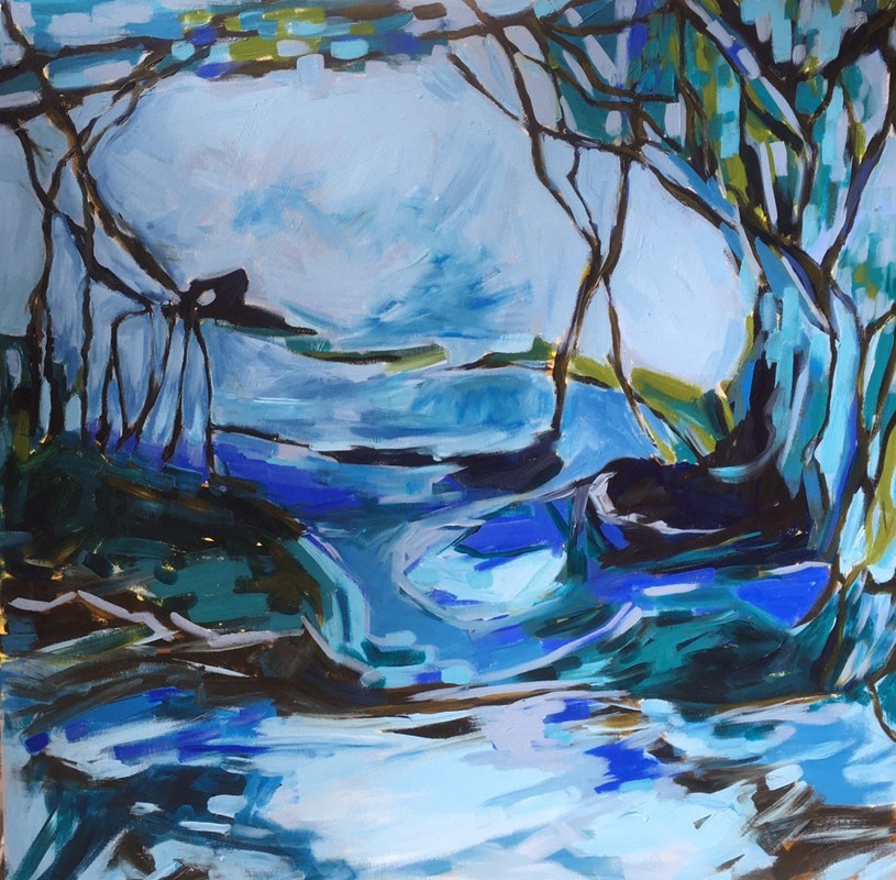 Journey's End, 105x105cm, available