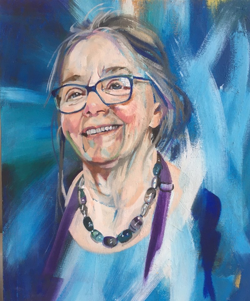 portrait of Clare Blois by Ian Whyte