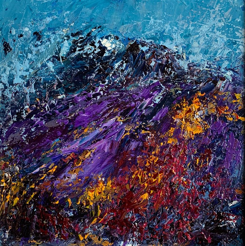 Cairngorms Heather 52x52cm, see it at Carrbridge Kitchen £350