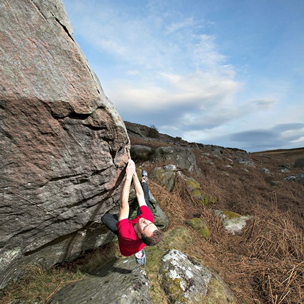 Outdoor bouldering coaching (4 hour session) in Northumberland