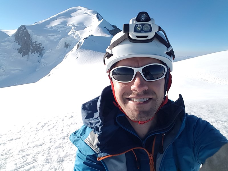 Using the Black Diamond Vapor Helmet on Mont Blanc