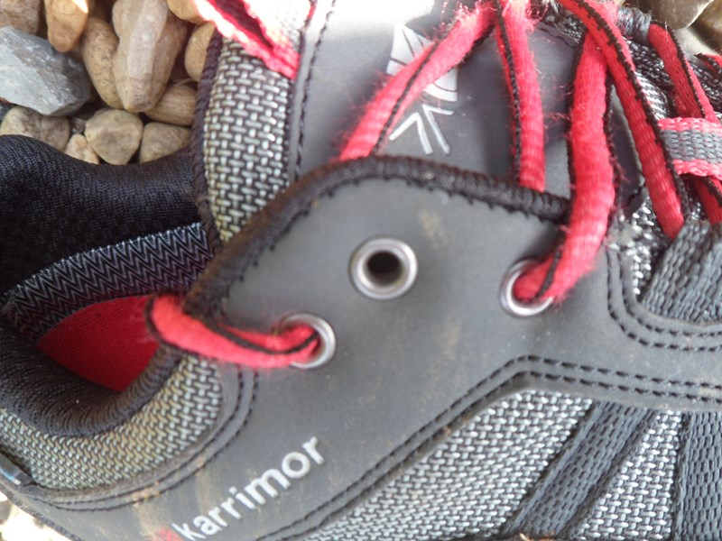 Karrimor Spike Low Walking Shoe - lace eyelet detail