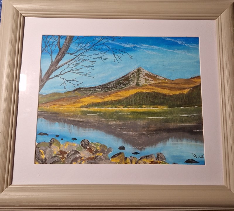 Oil Pastel. Schallion (The Fairy Mountain)