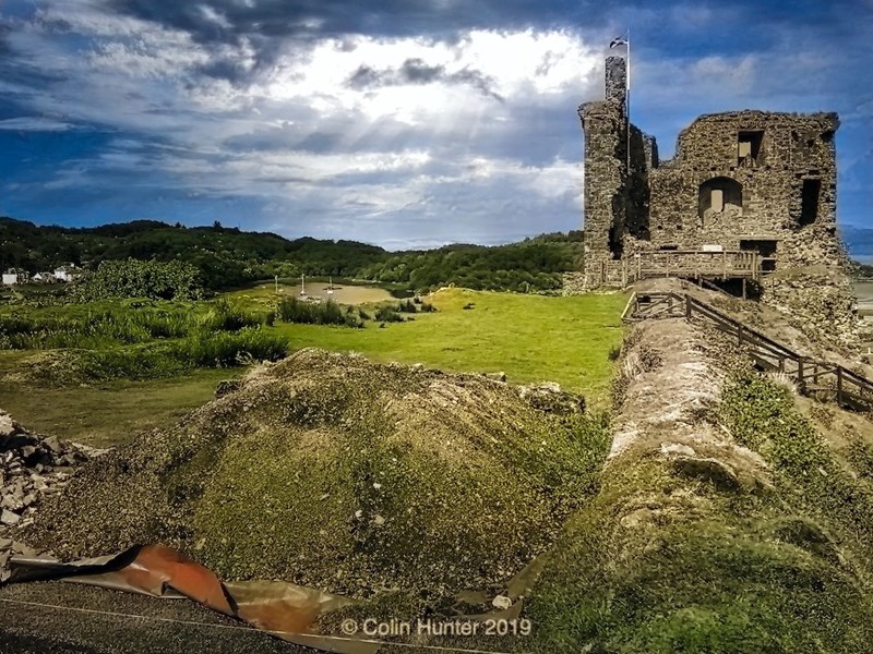 The tower house, from the inner bailey (2019)
