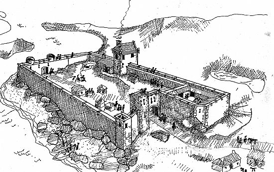 Tarbert Castle: Artist's impression, as at August 2019