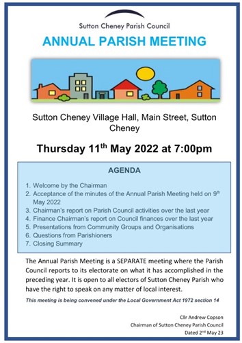 Annual Parish Meeting May 2023