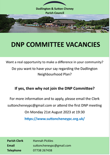 DNP Committee Member Vacancy