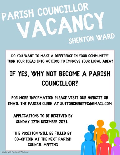 Councillor Vacancy - Shenton Ward