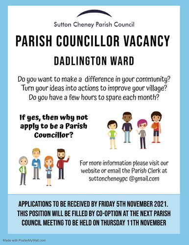 Councillor Vacancy - Dadlington Ward
