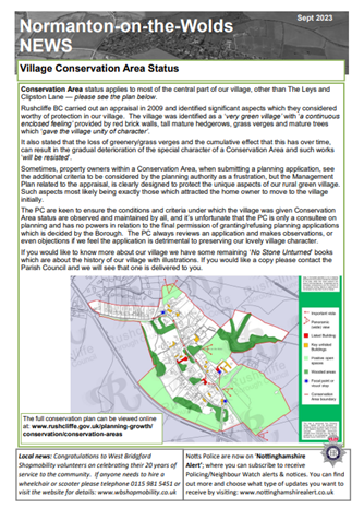 Normanton-on-the-Wolds Parish Council | Newsletters