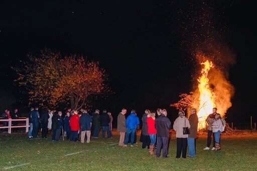 WW1 commemoration bonfire 2018